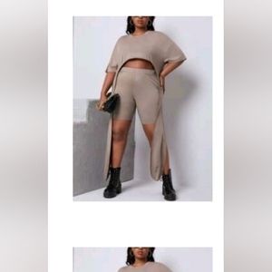 Biker Shorts and shirt set